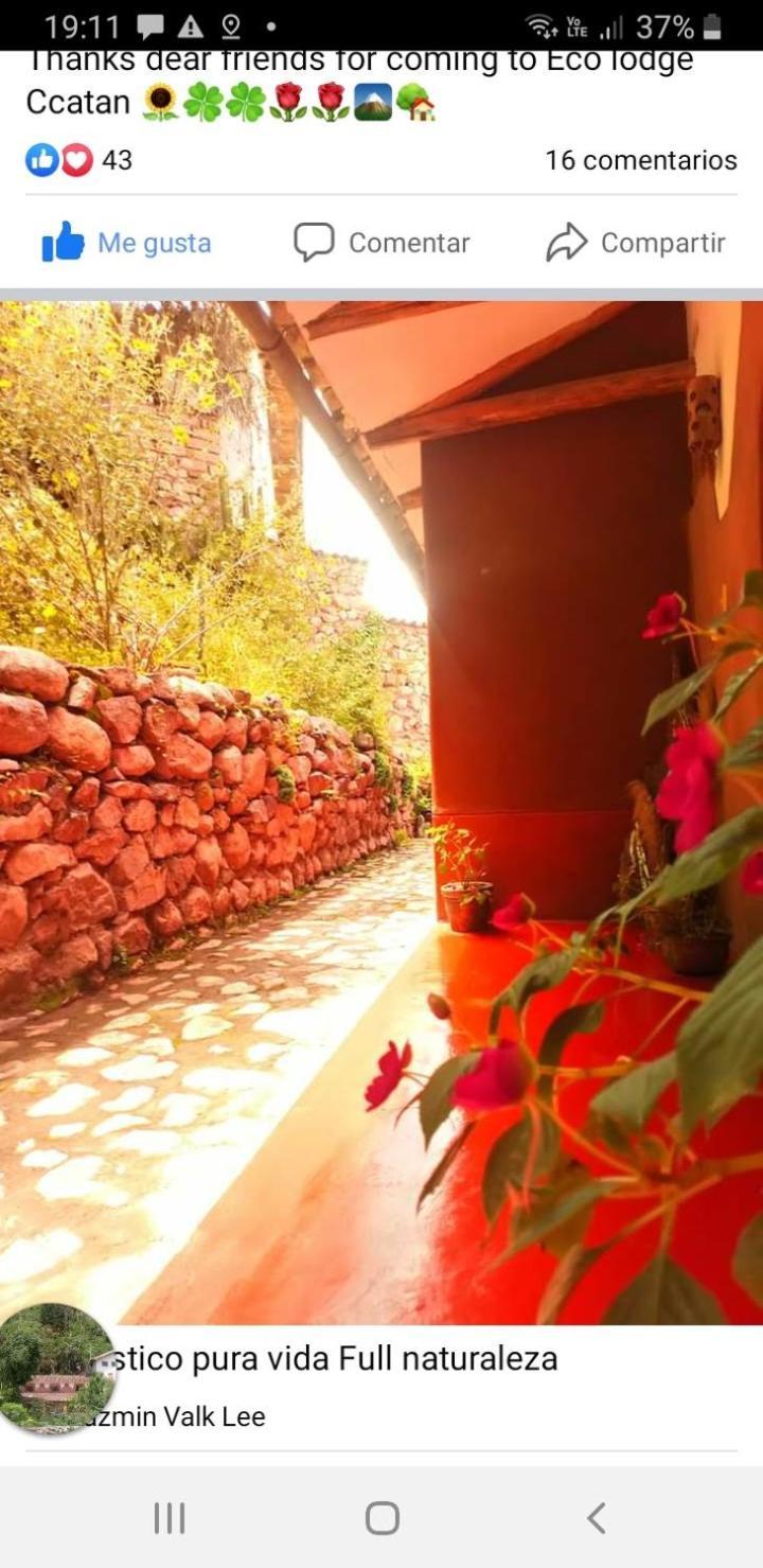 Ecolodge Ccatan Урубамба Экстерьер фото